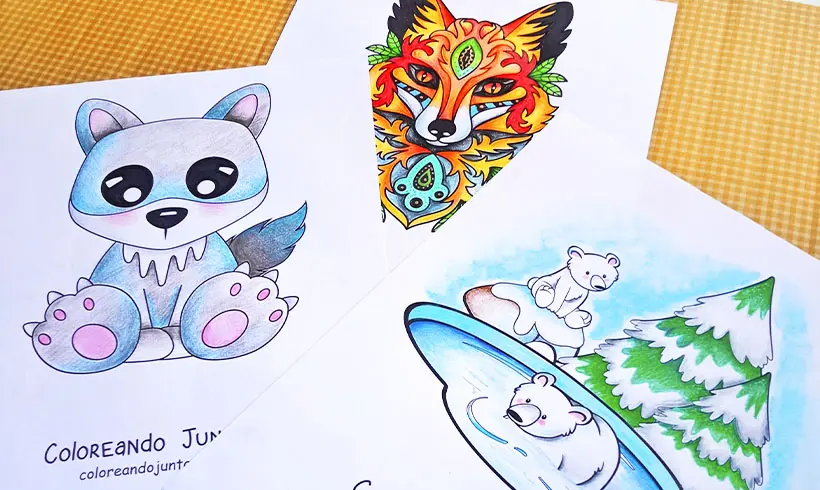 Dibujos de animales coloreados por Coloreando Juntos