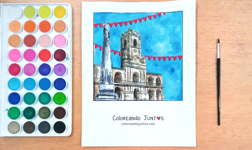 Dibujo de Argentina coloreada por Coloreando Juntos