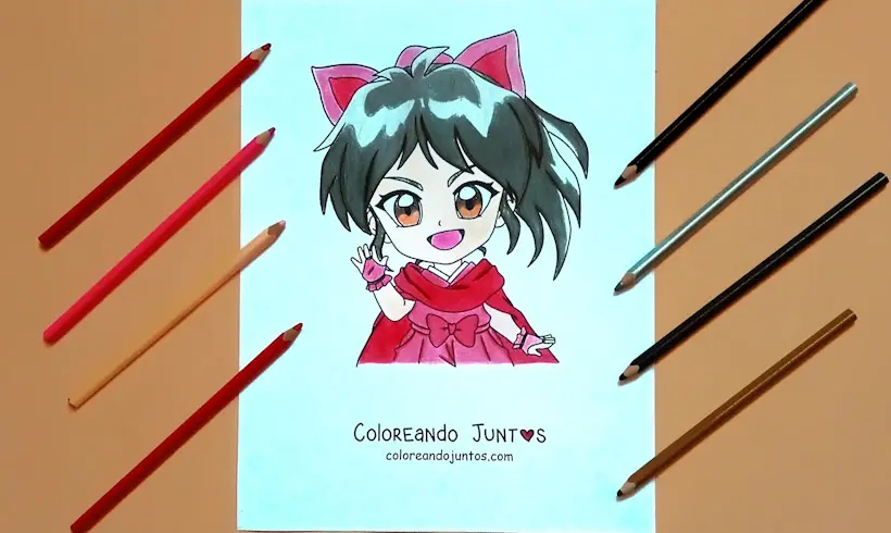 Dibujo Chibi kawaii coloreado por Coloreando Juntos