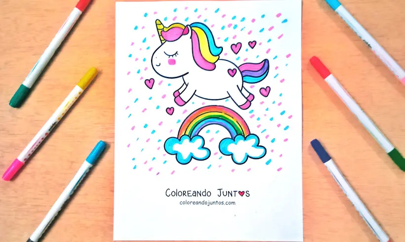 Dibujo de clima kawaii coloreado por Coloreando Juntos