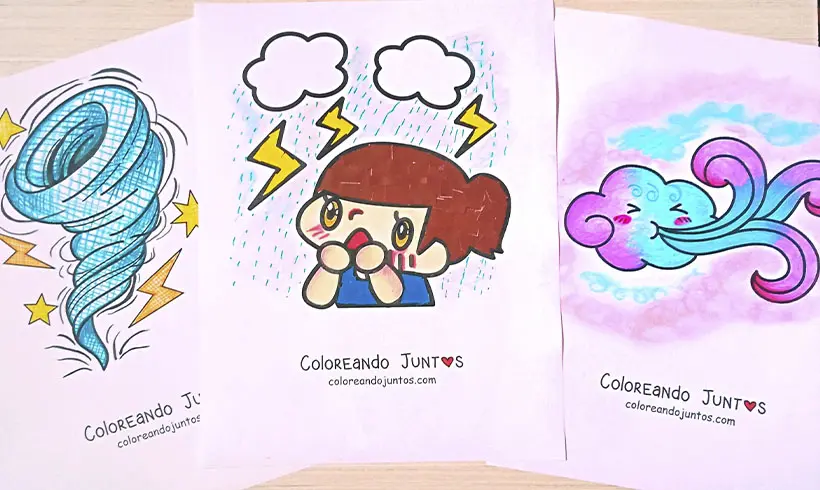 Dibujos del clima coloreados por Coloreando Juntos