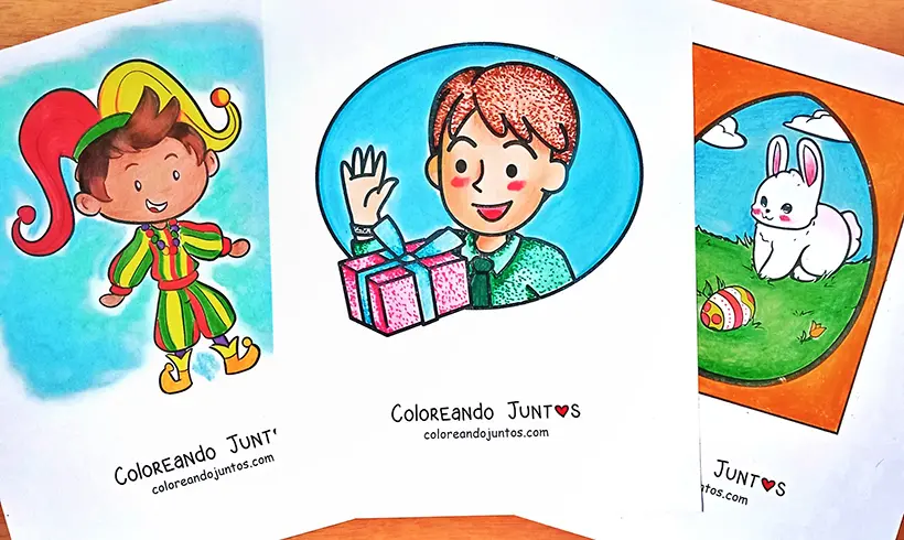 Dibujos de festividades coloreados por Coloreando Juntos