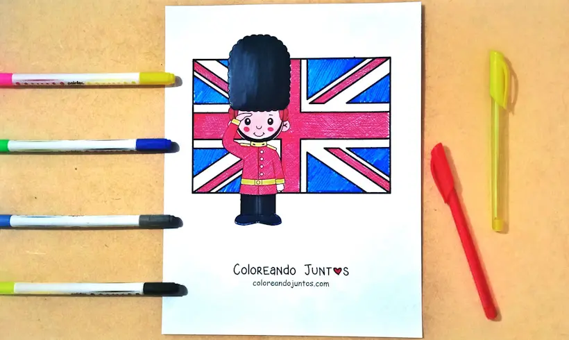 Dibujo de Inglaterra coloreada por Coloreando Juntos