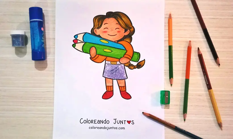Dibujo de lápiz coloreado por Coloreando Juntos