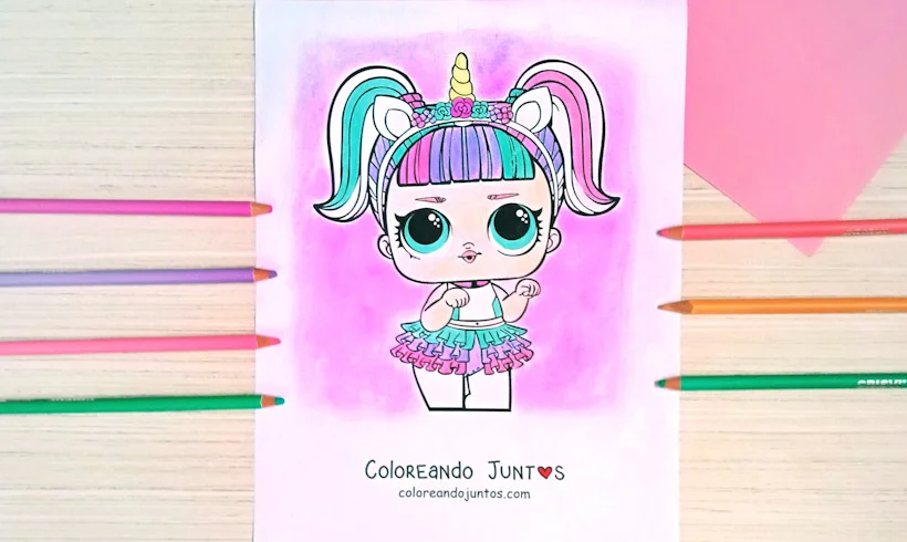Dibujo de L.O.L. Surprise coloreada por Coloreando Juntos