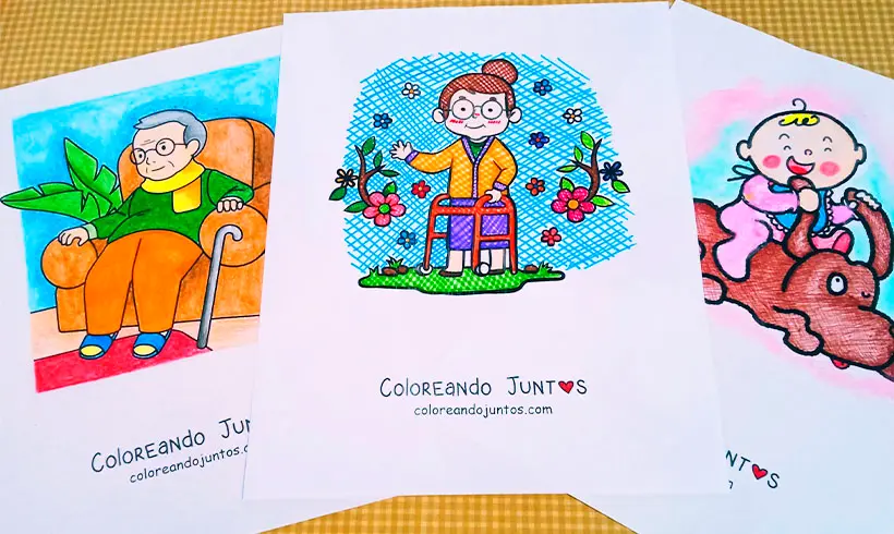 Dibujos de personas coloreadas por Coloreando Juntos