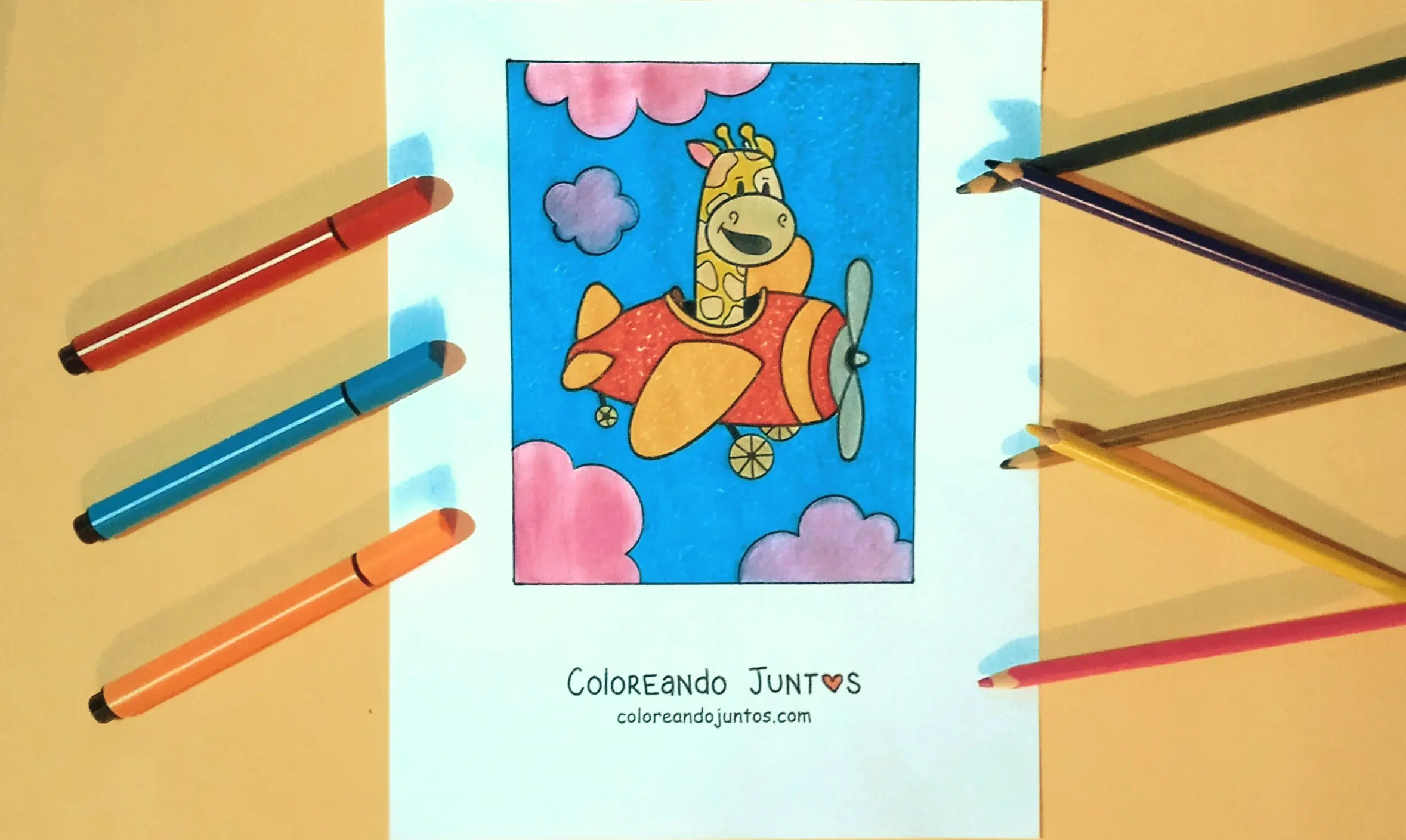 Dibujo de vehículo kawaii coloreado por Coloreando Juntos