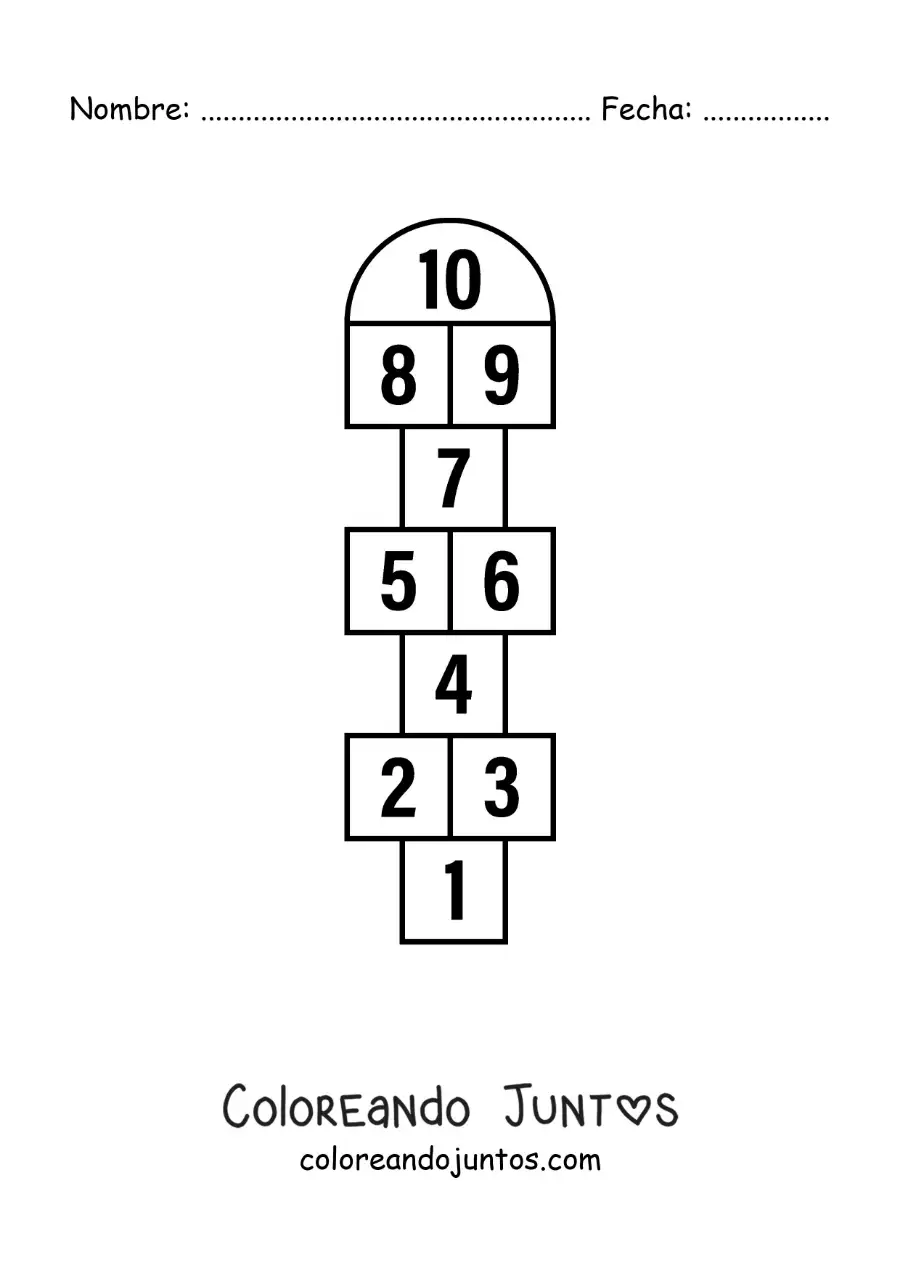 Imagen para colorear de juego del avioncito
