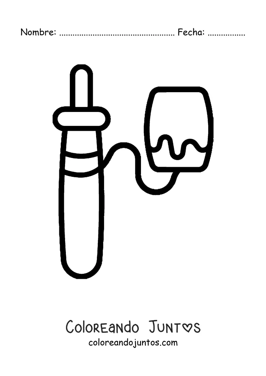 Imagen para colorear de balero