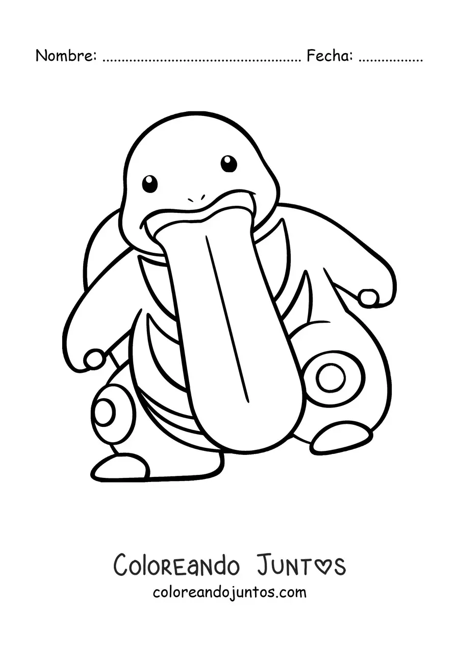 Imagen para colorear del pokémon Lickilicky