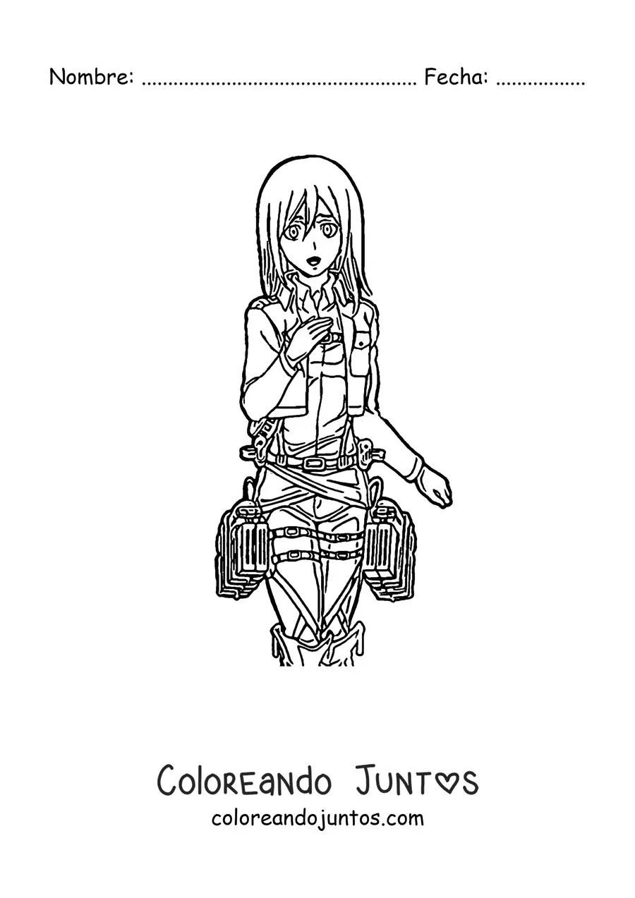 Imagen para colorear de Historia Reiss de Attack On Titan