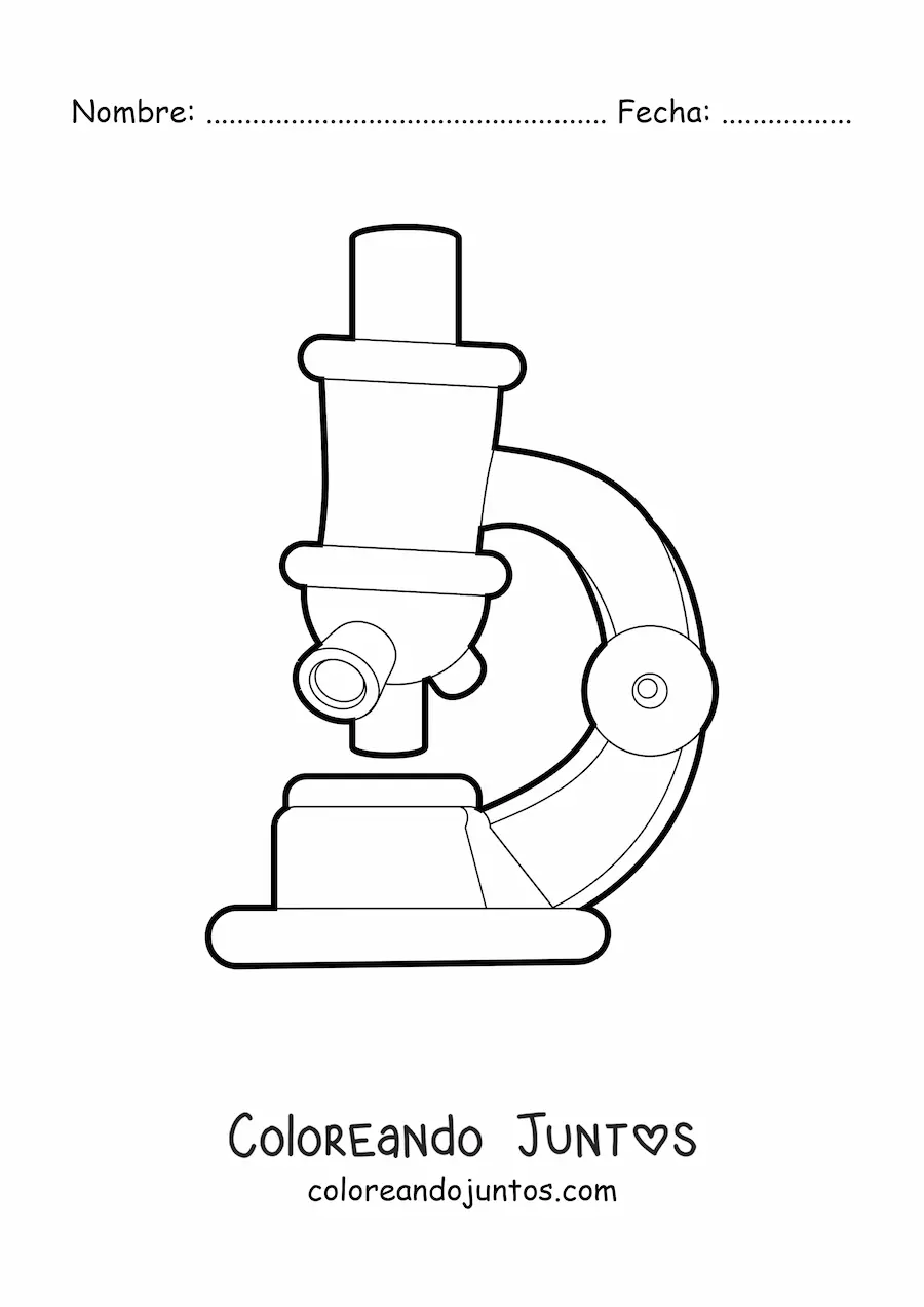 Imagen para colorear de un microscopio óptico