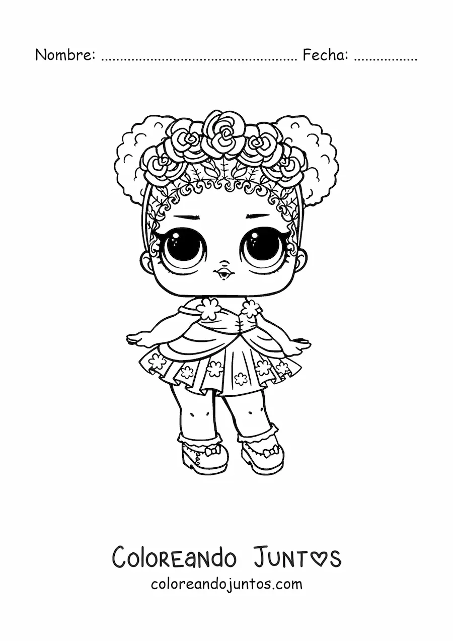 Imagen para colorear de L.O.L. Surprise Flower Child