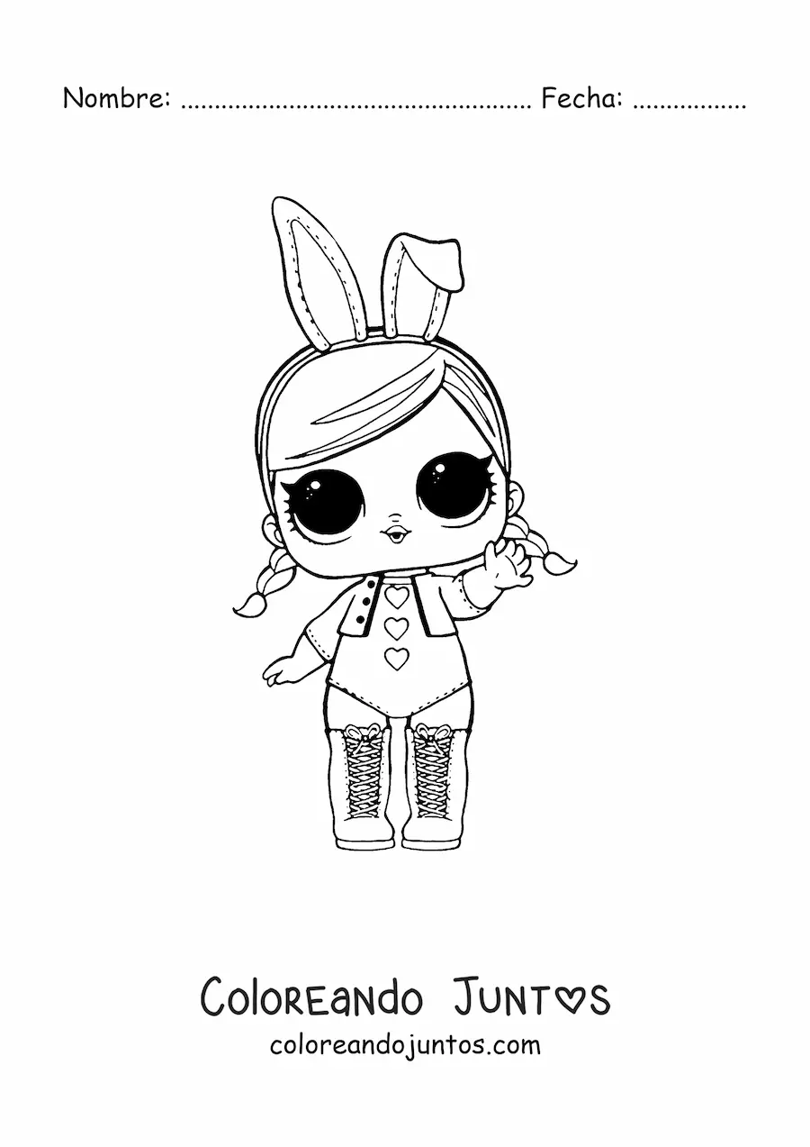 Imagen para colorear de L.O.L. Surprise Bunny