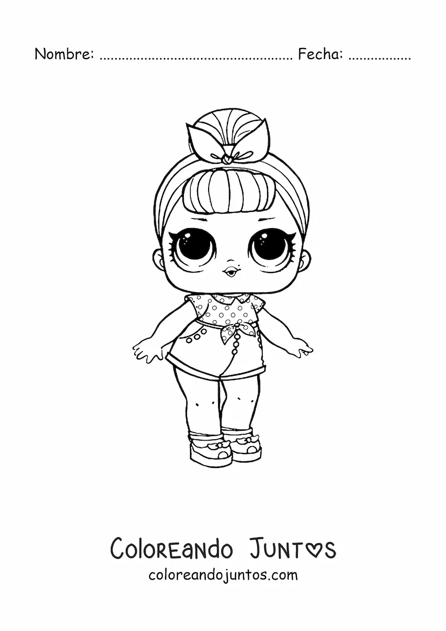 Imagen para colorear de L.O.L. Surprise BB Bop