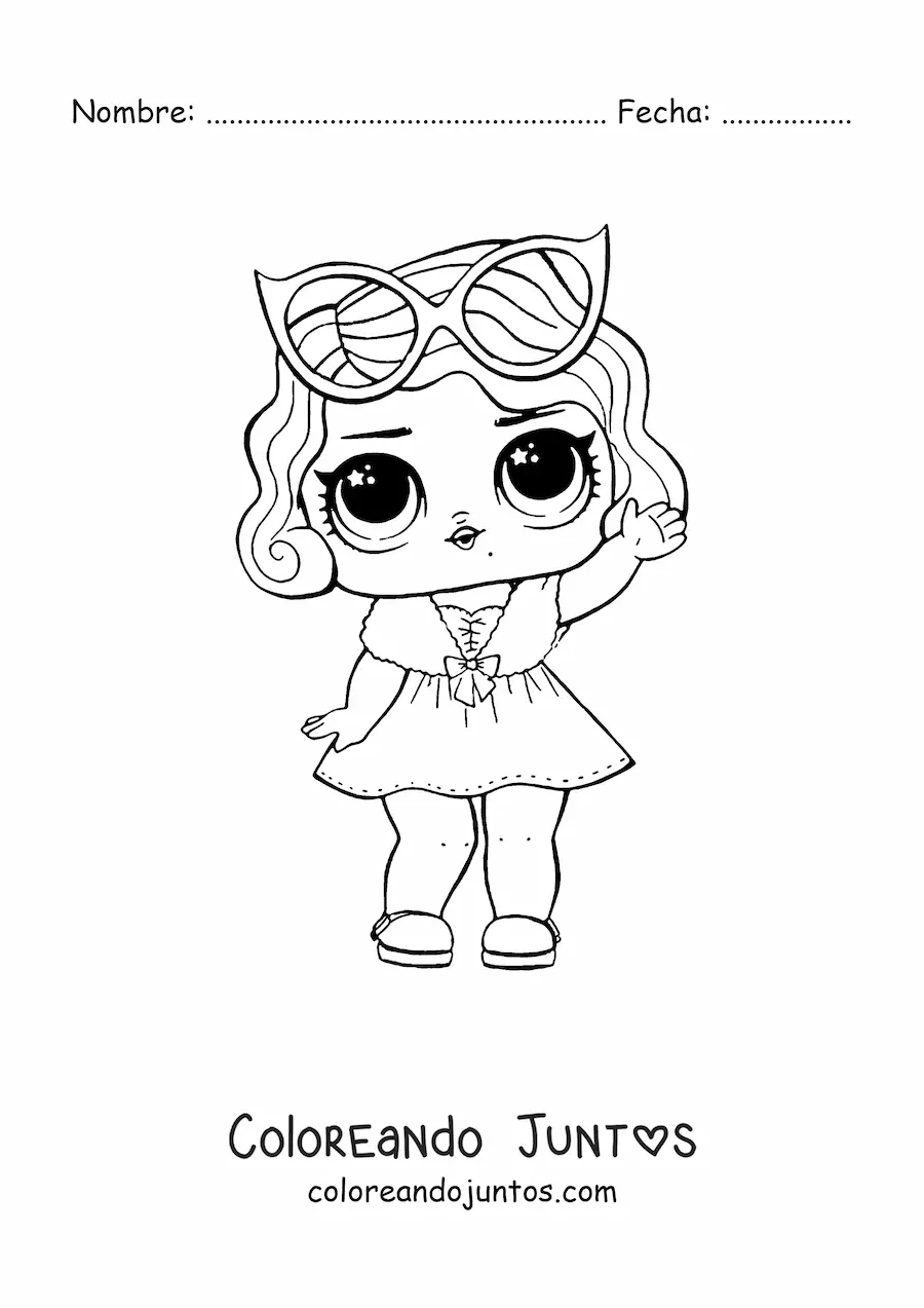 Imagen para colorear de L.O.L. Surprise Leading Baby