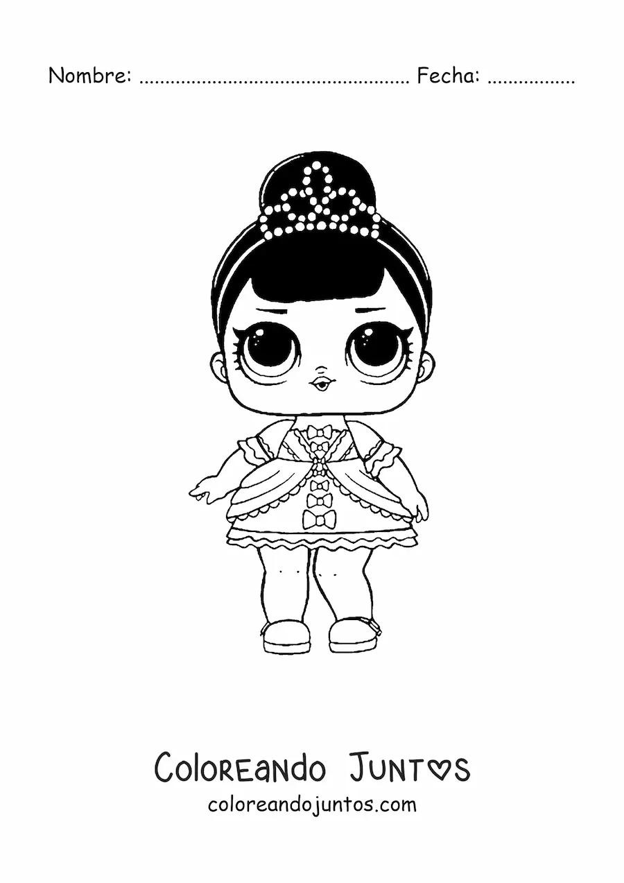 Imagen para colorear de L.O.L. Surprise Fancy