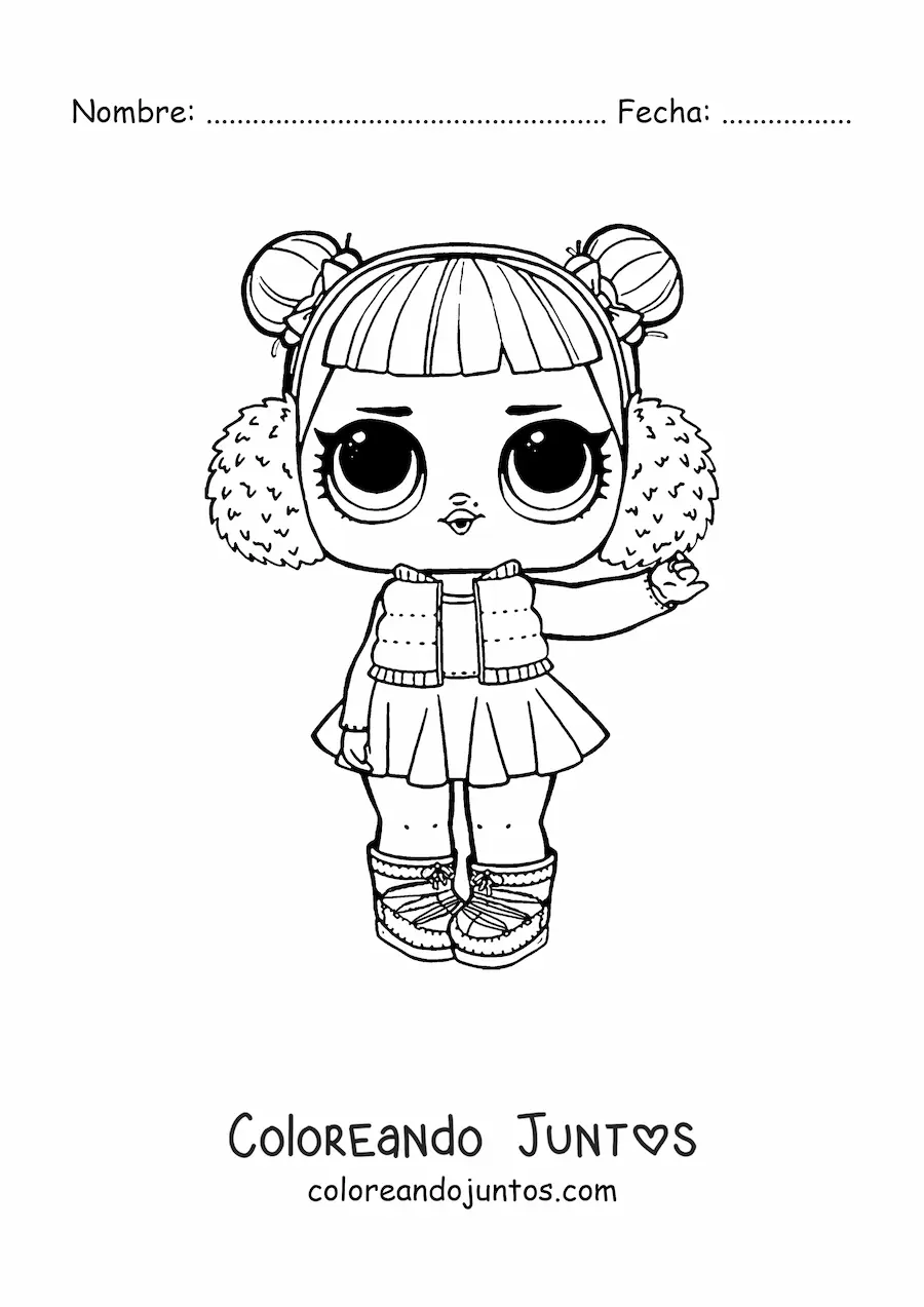 Imagen para colorear de L.O.L. Surprise Snow angel