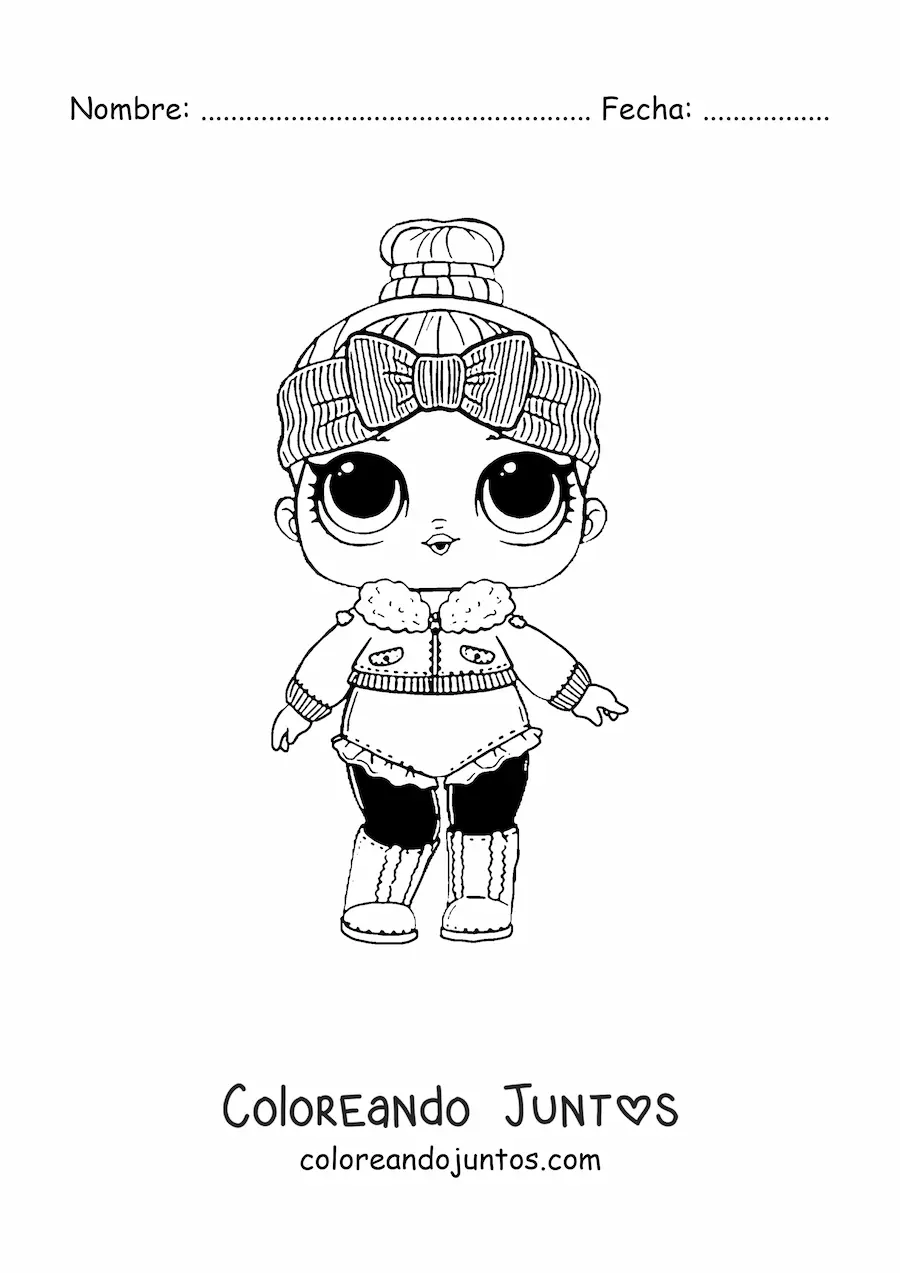 Imagen para colorear de L.O.L. Surprise Cozy Babe