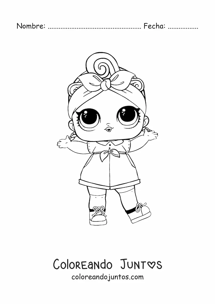 Imagen para colorear de L.O.L. Surprise Can do Baby