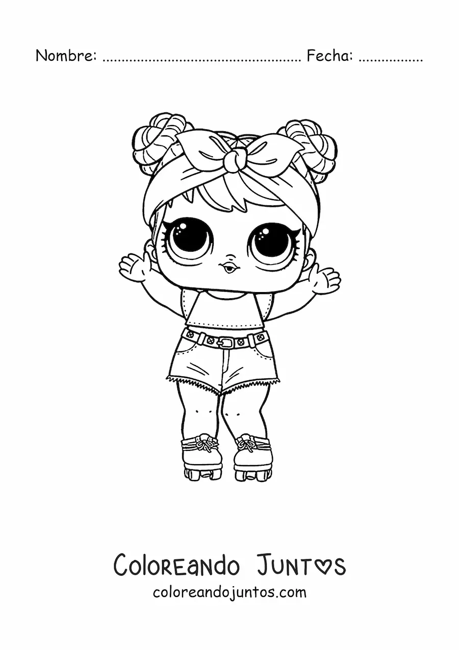 Imagen para colorear de L.O.L. Surprise Dawn