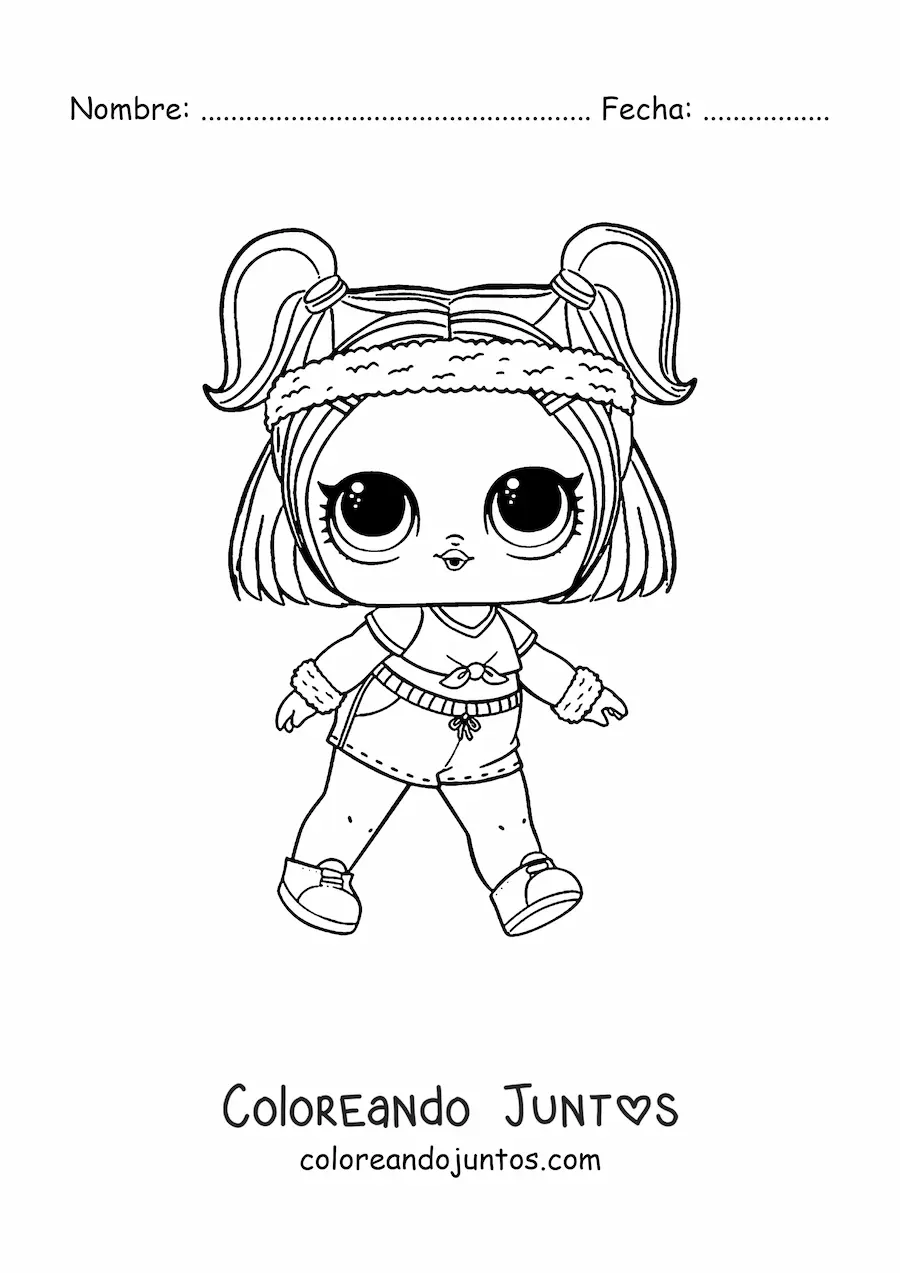 Imagen para colorear de L.O.L. Surprise Sprints