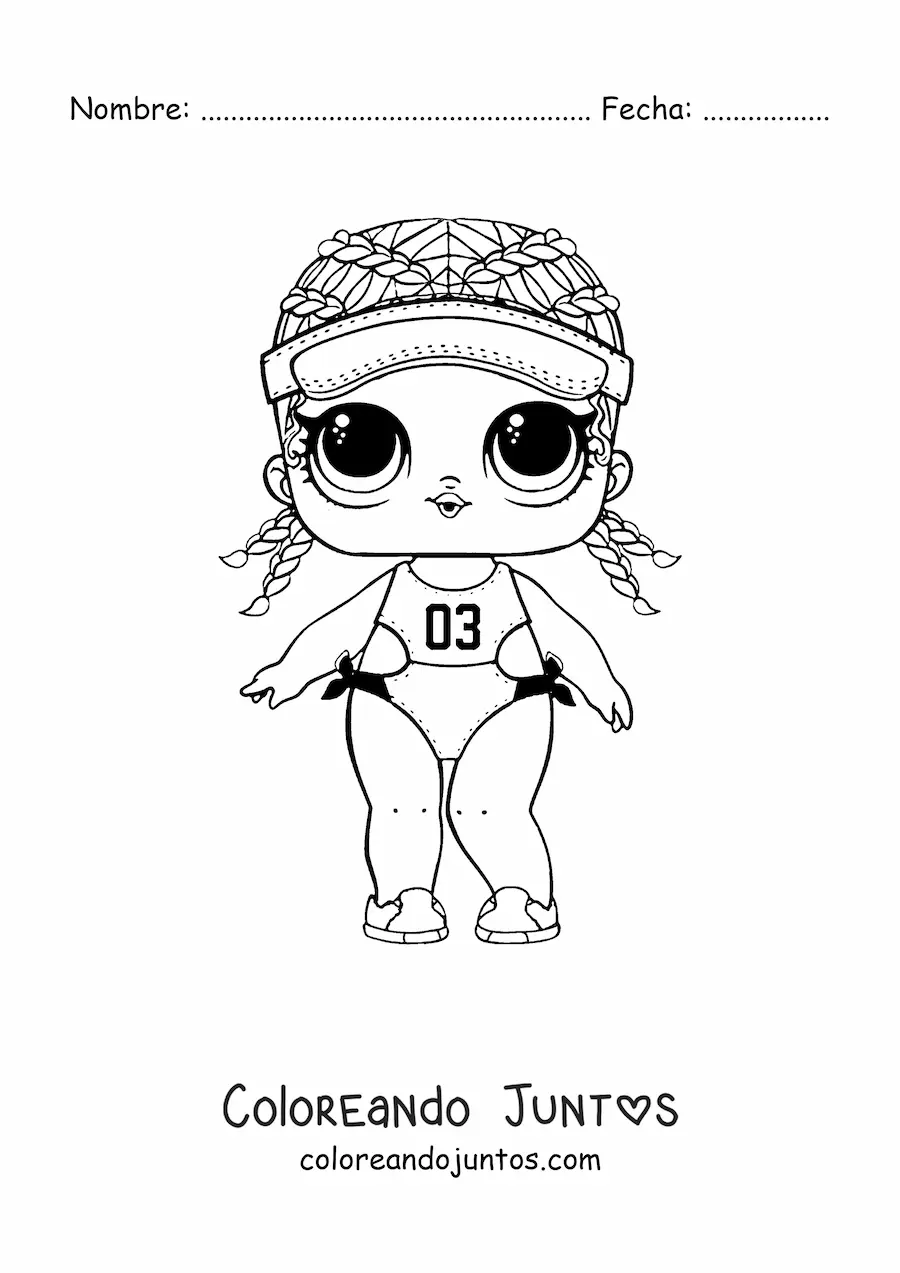 Imagen para colorear de L.O.L. Surprise Spike