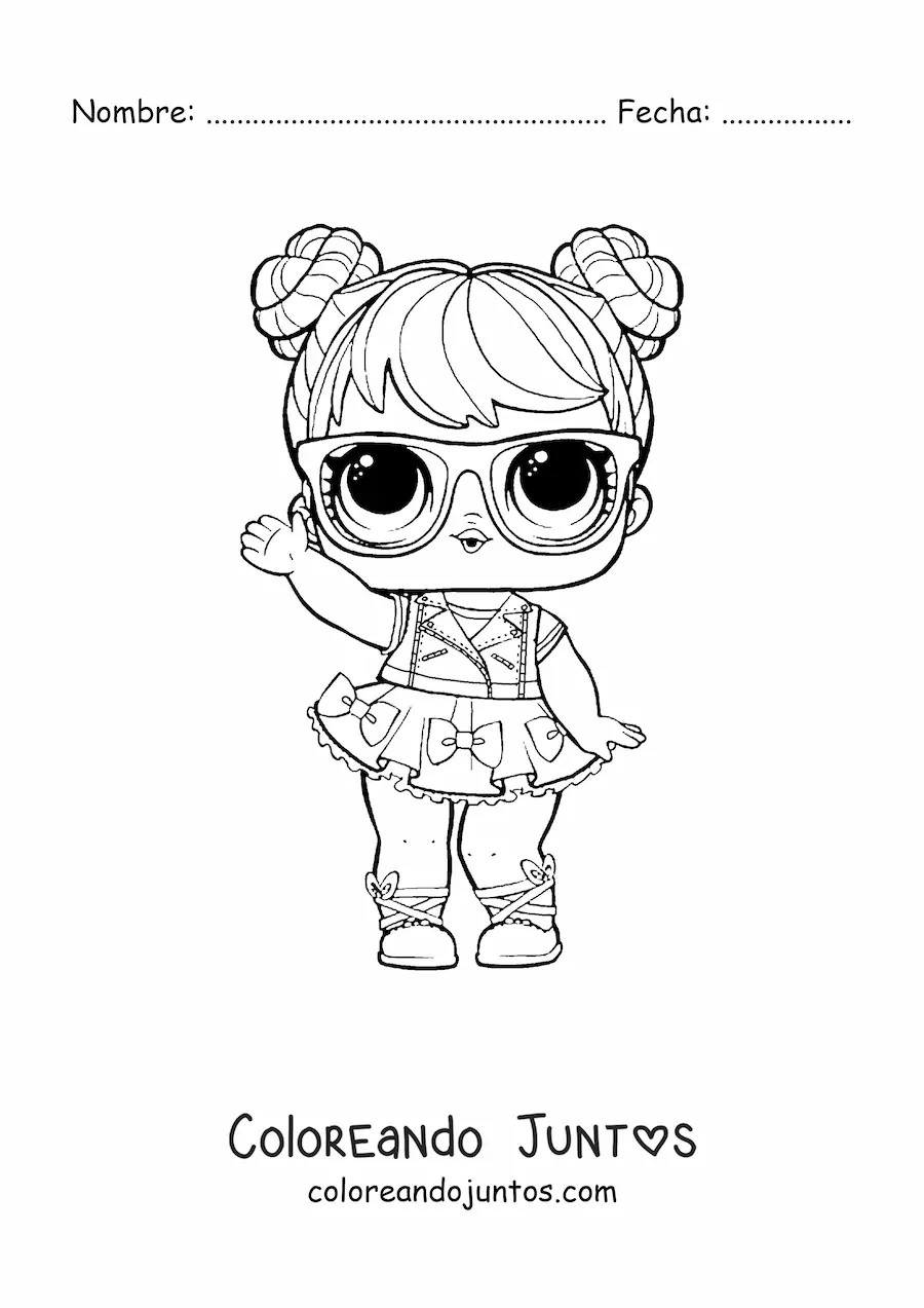 Imagen para colorear de L.O.L. Surprise Bon Bon