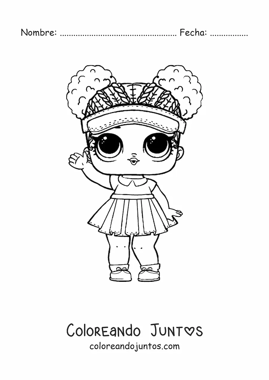 Imagen para colorear de L.O.L. Surprise Court Champ
