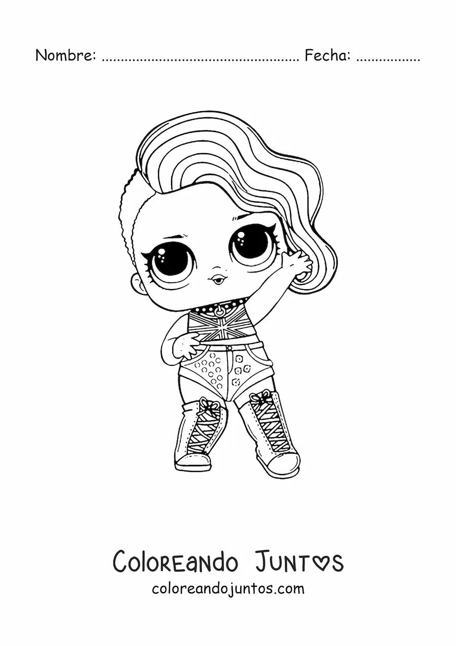 Imagen para colorear de L.O.L. Surprise Cheeky Babe