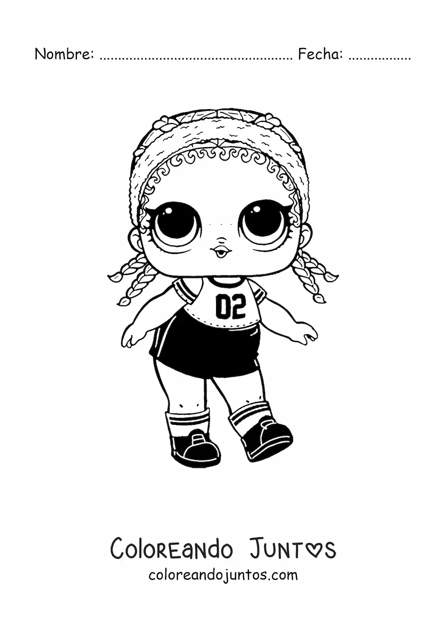 Imagen para colorear de L.O.L. Surprise Kicks