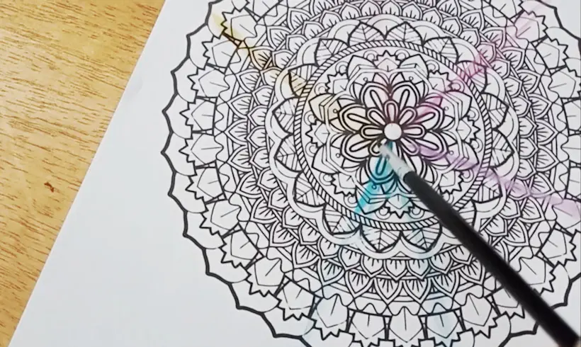 Paso 1 para pintar con Acuarelas