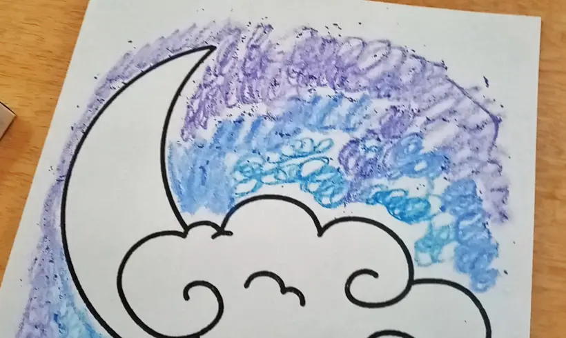 Paso 1 para pintar con algodón