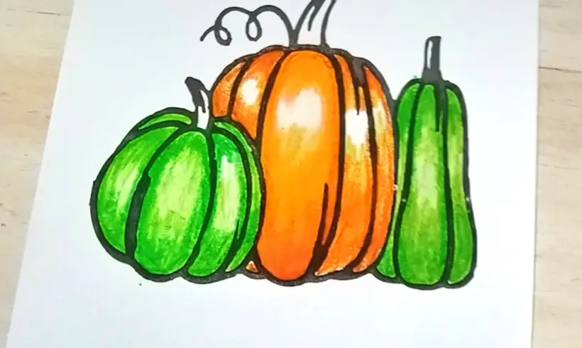 Paso 3 para colorear con Óleo Pasteles