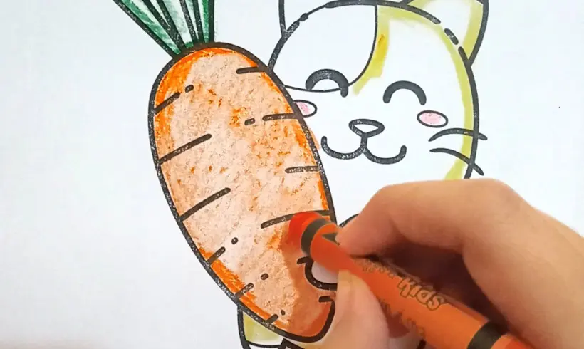 Paso 2 para aplicar el grattage o raspado con crayones de cera