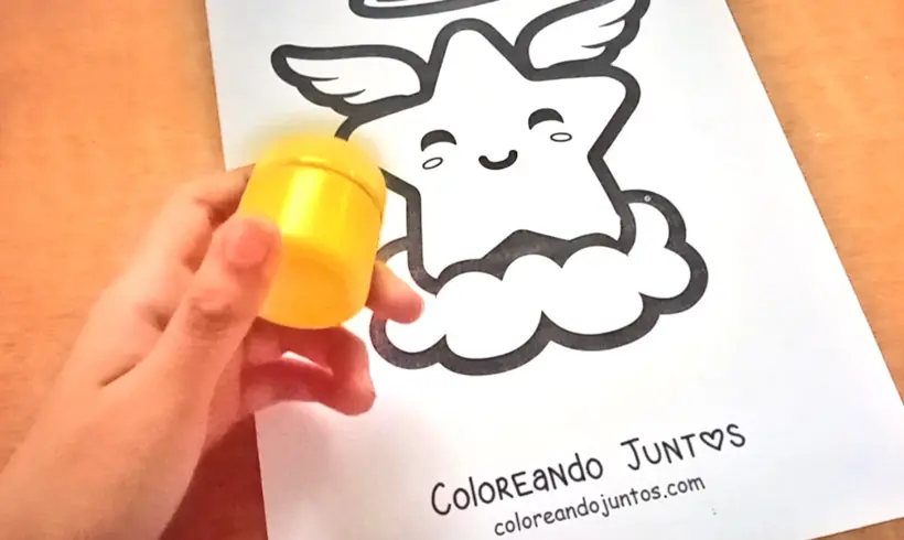 Paso 1 para pintar con Témperas