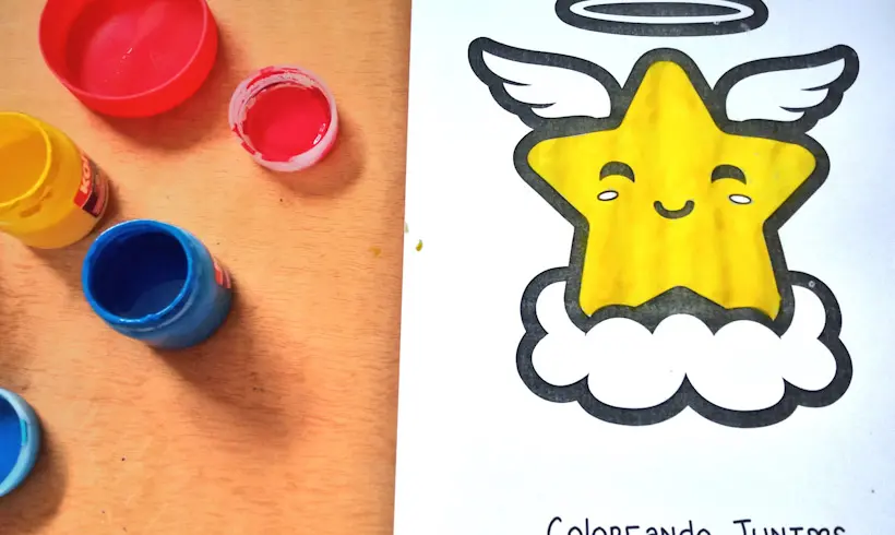 Paso 3 para pintar con Témperas