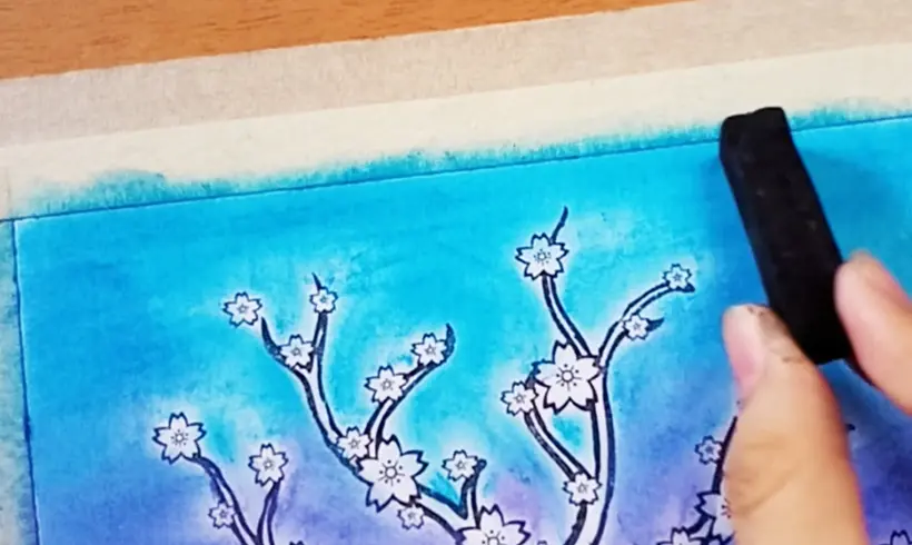 Paso 5 para colorear con Pasteles y Tizas