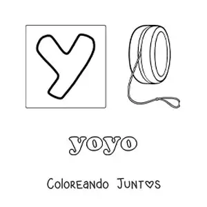 Imagen para colorear de y de yoyo