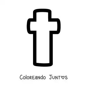Imagen para colorear de la letra t minúscula