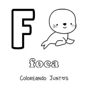 Letra F de foca