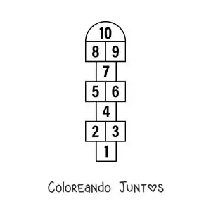 Imagen para colorear de juego del avioncito