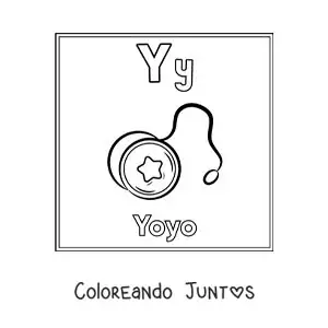 Imagen para colorear de y de yoyo