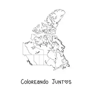 Mapa político de Canadá