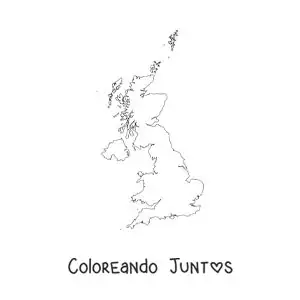 Mapa político del Reino Unido