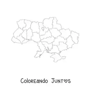 Mapa político de Ucrania