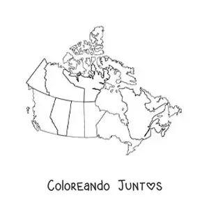 Imagen para colorear de mapa político de China