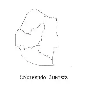 Mapa político de Esuatini