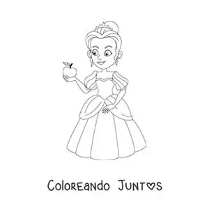 La princesa Blancanieves animada