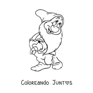 El enanito Tímido animado